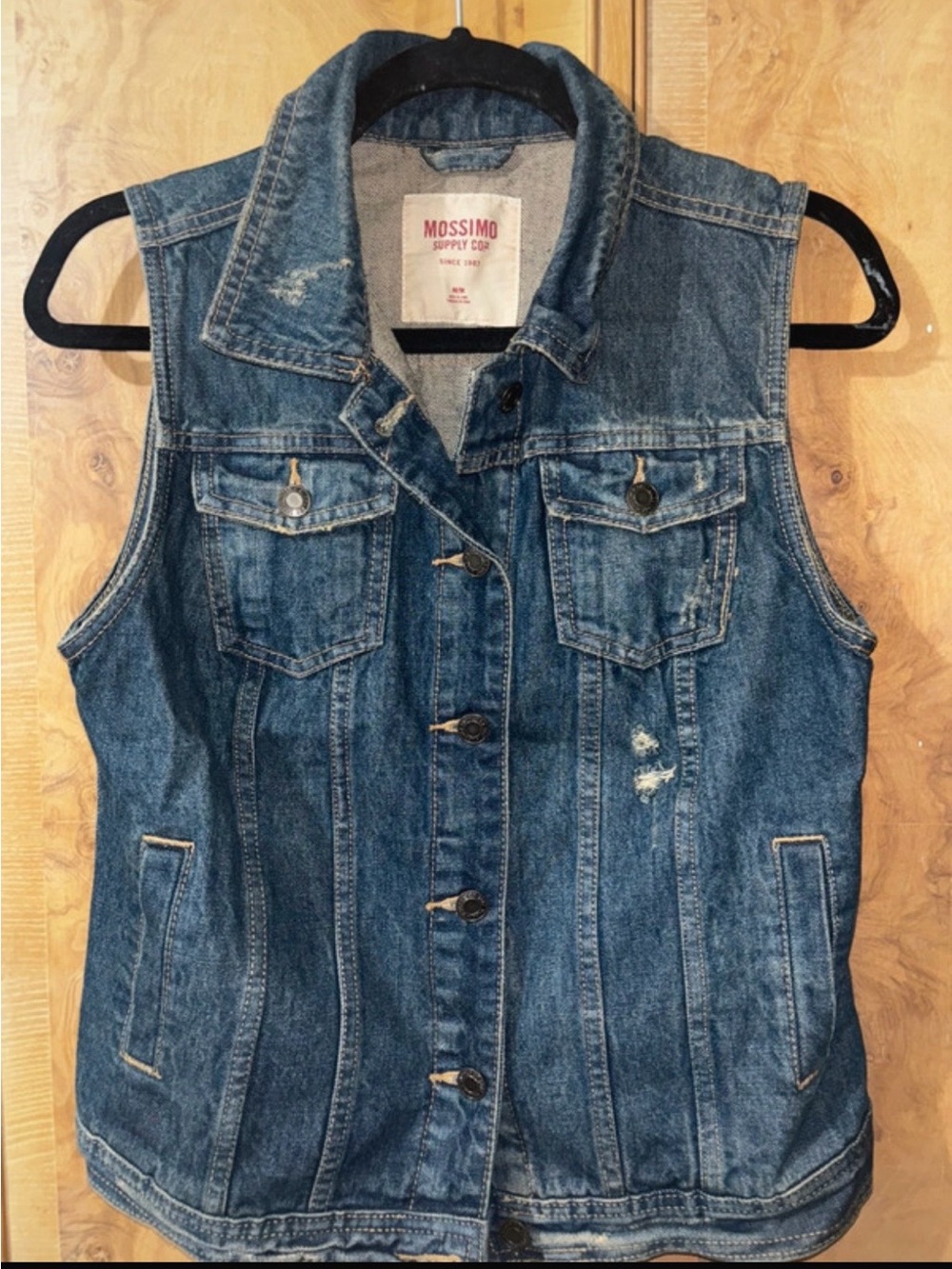 Mossimo Supply Co. Women’s Blue Denim Vest size Medium